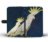 Lovely Cockatoo Parrot Print Wallet Case-Free Shipping