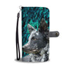 Amazing Mudi Dog Pattern Print Wallet Case-Free Shipping