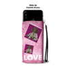 German Shorthaired Pointer with Love Print Wallet Case-Free Shipping