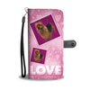 Australian Terrier Dog with Love Print Wallet Case-Free Shipping
