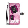 Newfoundland Dog with Love Print Wallet Case-Free Shipping