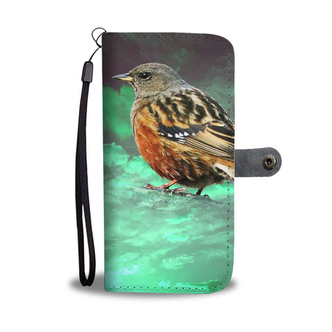 Accentor Bird Print Wallet Case-Free Shipping