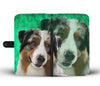 Lovely Australian Shepherd Dog Print Wallet Case-Free Shipping