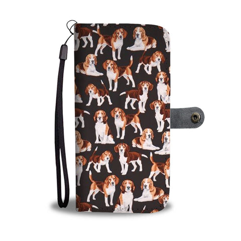 Many Beagle Dog Print Wallet Case-Free Shipping