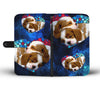 Lovely Cavalier King Charles Spaniel Pattern Print Wallet Case-Free Shipping