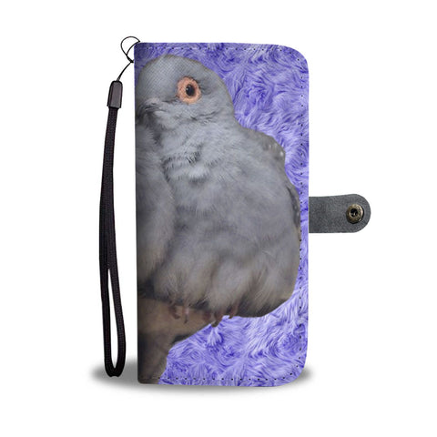 Cute Diamond Dove Bird Print Wallet Case-Free Shipping