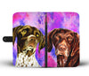 German Shorthaired Pointer Dog Print Wallet Case-Free Shipping