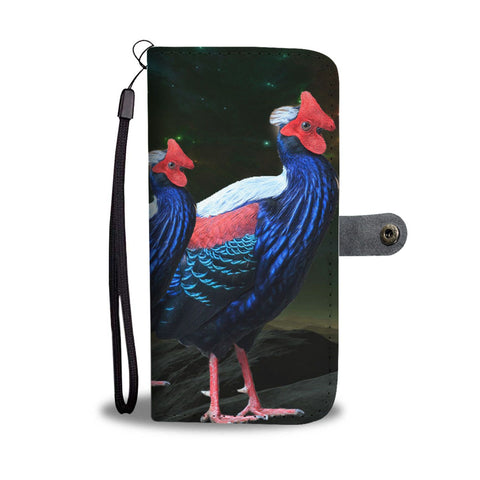 Hoogerwerf's Pheasant (Aceh Pheasant) Bird Print Wallet Case-Free Shipping