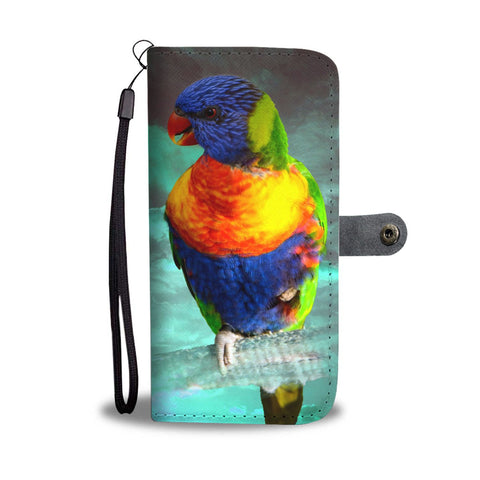 Lories And Lorikeets Parrot Print Wallet Case-Free Shipping