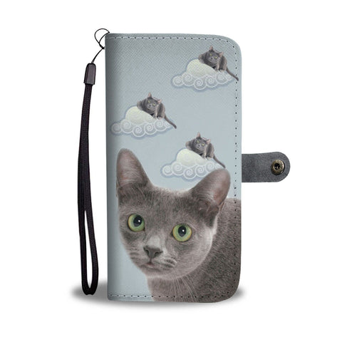 Korat Cat Print Wallet Case-Free Shipping