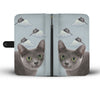 Korat Cat Print Wallet Case-Free Shipping