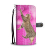 Pixie bob Cat Catching Love Print Wallet Case-Free Shipping