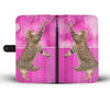 Pixie bob Cat Catching Love Print Wallet Case-Free Shipping
