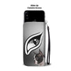 Boston Terrier Eyes Print Wallet Case-Free Shipping