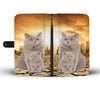 British Shorthair Cat Print Wallet Case- Free Shipping