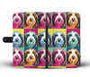 Bearded Collie Pattern Print Wallet Case- Free Shipping