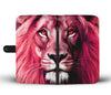 Reddish Lion Print Wallet Case-Free Shipping
