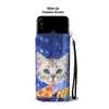 Cat eat pizza Print Wallet Case-Free Shipping