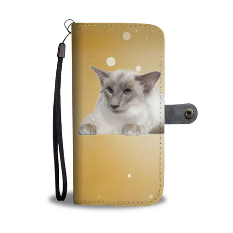 Balinese Cat Print Wallet Case-Free Shipping