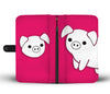 Cute Large White pig Print Wallet Case-Free Shipping