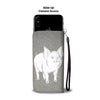 Middle White Pig Print Wallet Case-Free Shipping