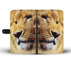 Aggressive Lion Print Wallet Case- Free Shipping