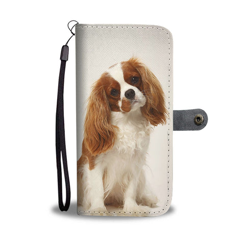 Lovely Cavalier King Charles Spaniel Print Wallet Case- Free Shipping