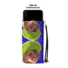 Abyssinian Cat On Hearts Print Wallet Case-Free Shipping