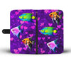 Lovely AngelFish On Hearts Print Wallet Case-Free Shipping