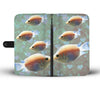 Lovely Kissing Gourami Fish On Hearts Print Wallet Case-Free Shipping