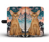 Cute Abyssinian Cat Print Wallet Case- Free Shipping