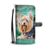 Yorkie In Jungle Print Wallet Case-Free Shipping