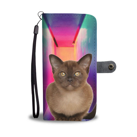 Burmese Cat Print Wallet Case- Free Shipping