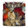 Cute Maine Coon Print Bedding Set- Free Shipping