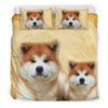 Cute Akita Dog Print Bedding Set- Free Shipping