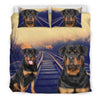 Rottweiler Dog Print Bedding Set- Free Shipping