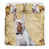 Bull Terrier Dog Print Bedding Set- Free Shipping