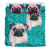 Lovely Pug Dog Art Print Bedding Set-Free Shipping