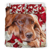 Cute Irish Setter Dog Print Bedding Set- free Shipping