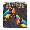 Cute Gouldian Finch Bird Print Bedding Set-Free Shipping