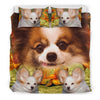 Cute Papillon Dog Print Bedding Set- Free Shipping