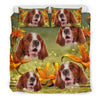 Lovely Irish Red and White Setter Dog Print Bedding Set- Free Shipping