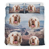 Clumber Spaniel Print Bedding Set- Free Shipping