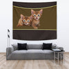 Abyssinian cat Print Tapestry-Free Shipping