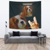 Cavalier King Charles Spaniel Print Tapestry-Free Shipping