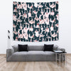 Border Collie Dog In Lots Print Tapestry-Free Shipping