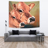 Jersey Cattle (Cow) Print Tapestry-Free Shipping