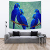 Hyacinth Macaw Parrot Print Tapestry-Free Shipping