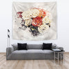 Rose Flower Watercolor Art Print Tapestry-Free Shipping