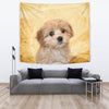 Cavapoo On Yellow Print Tapestry-Free Shipping